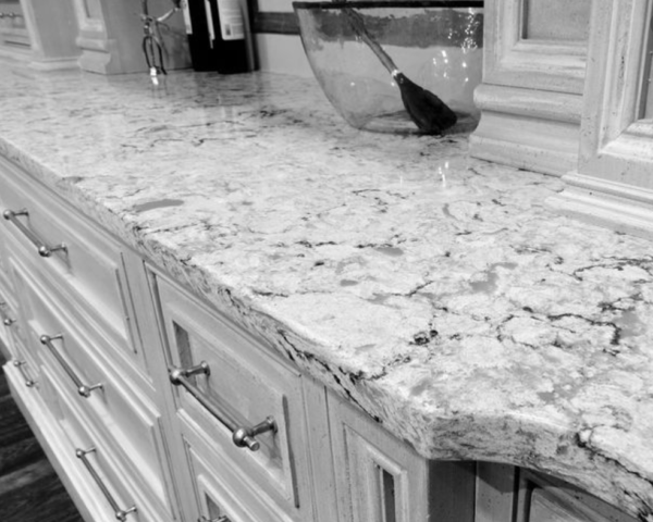 cultured marble kitchen countertop with undermount sink